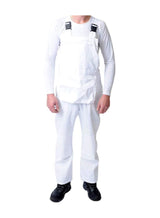 GRS Bib and Brace Dungaree Overalls Painters Suit for Decorators Builders, White, XXS