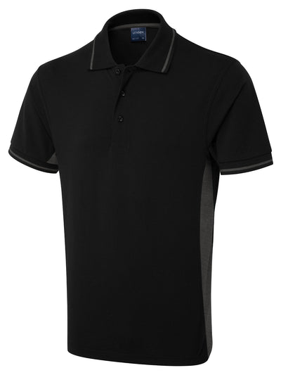 Uneek UC117 200GSM Unisex Polyester Cotton Two Tone Polo Shirt