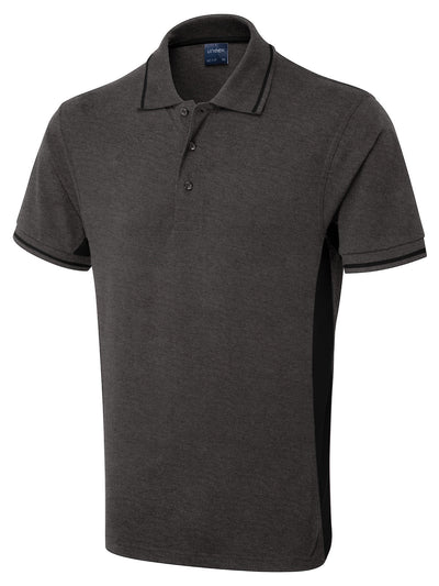 Uneek UC117 200GSM Unisex Polyester Cotton Two Tone Polo Shirt