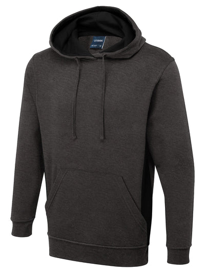 Uneek UC517 280GSM Unisex Cotton Polyester Two Tone Hooded Sweatshirt