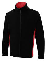 Uneek UC617 280GSM Unisex Polyester Two Tone Full Zip Fleece Jacket