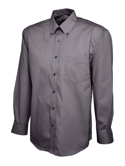 Uneek UC701 140GSM Men's Polyester Combed Cotton Men's Pinpoint Oxford Full Sleeve Shirt