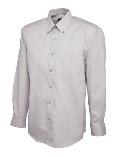 Uneek UC701 140GSM Men's Polyester Combed Cotton Men's Pinpoint Oxford Full Sleeve Shirt