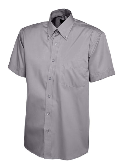 Uneek UC702 140GSM Men's Polyester Combed Cotton Men's Pinpoint Oxford Half Sleeve Shirt