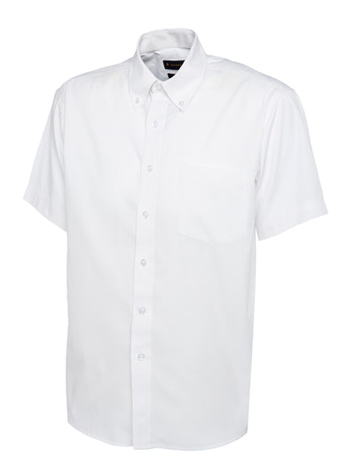 Uneek UC702 140GSM Men's Polyester Combed Cotton Men's Pinpoint Oxford Half Sleeve Shirt