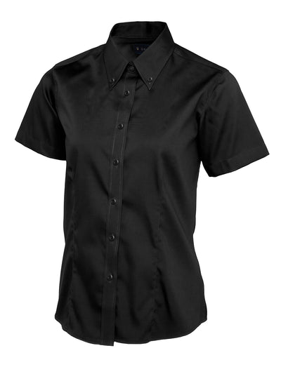 Uneek UC704 140GSM Women's Polyester Combed Cotton Ladies Pinpoint Oxford Half Sleeve Shirt