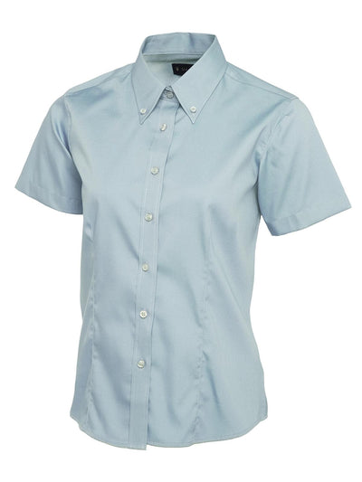 Uneek UC704 140GSM Women's Polyester Combed Cotton Ladies Pinpoint Oxford Half Sleeve Shirt