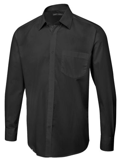 Uneek UC713 120GSM Unisex Polyester Cotton Men's Long Sleeve Poplin Shirt